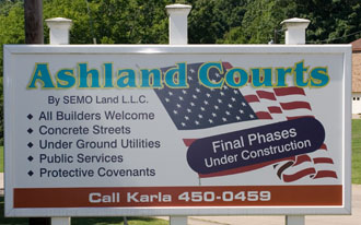 Ashland Courts Sign